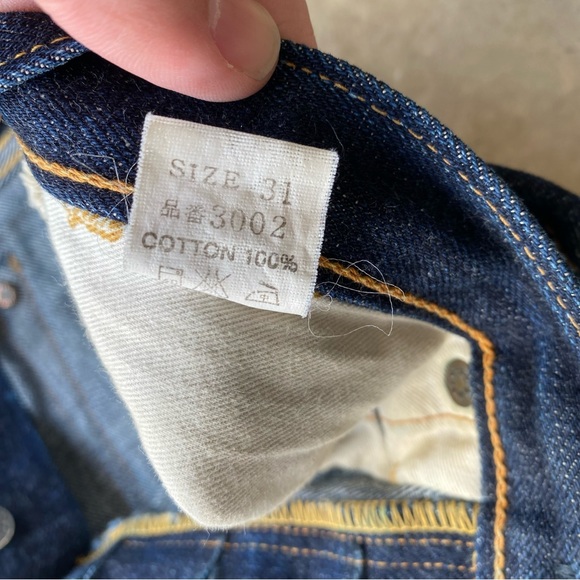 The Flathead Japanese raw selvedge heavyweight denim jeans. Raw hem 29x28 - Picture 11 of 16